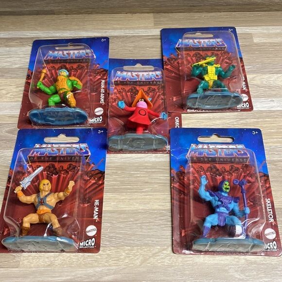 Masters of the Universe Micro Collection 5 Figure Set Skeletor He-Man Orko Lot - Picture 8 of 8